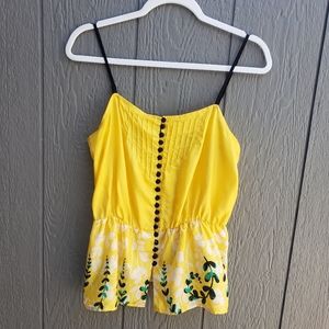100% Silk Boho Tank Top